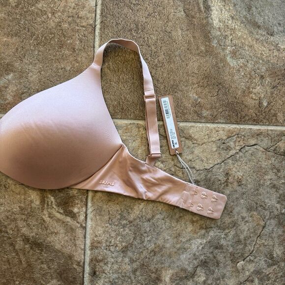 Skims Wireless Form Push-up Plunge Bra Clay Size 34DD - Picture 3 of 6